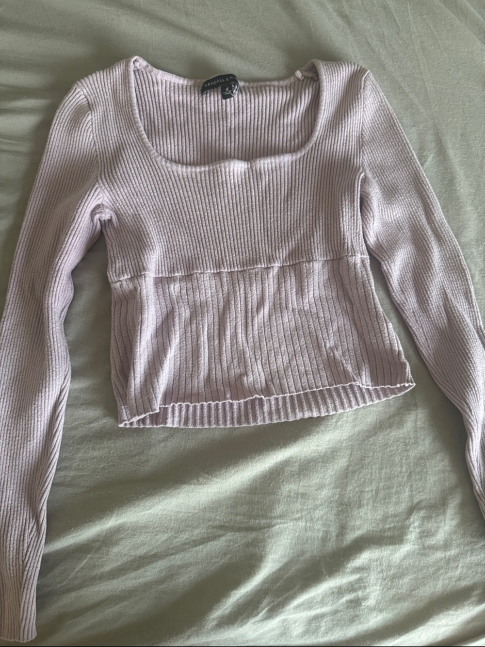 Lilac Knit Long Sleeve Top